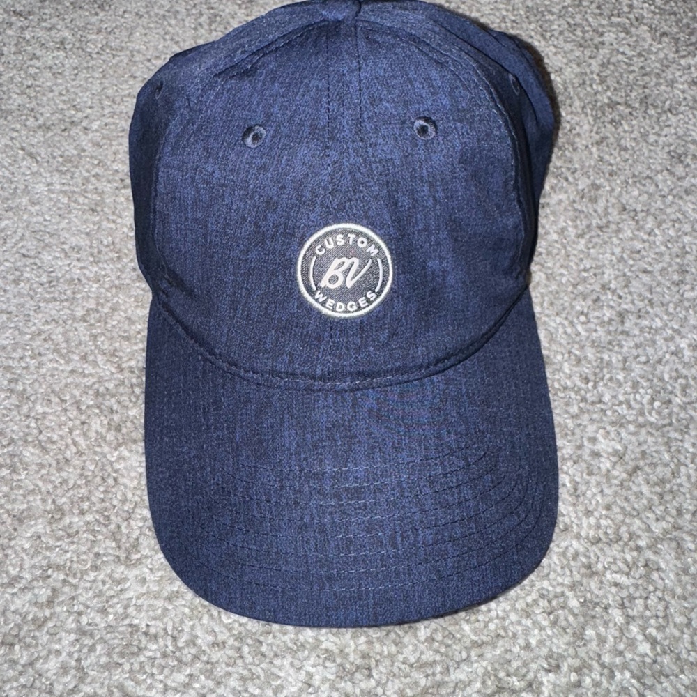 Navy Blue Denim Baseball Cap
